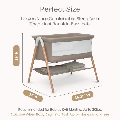 Bondi Beechwood By The Bed Bassinet