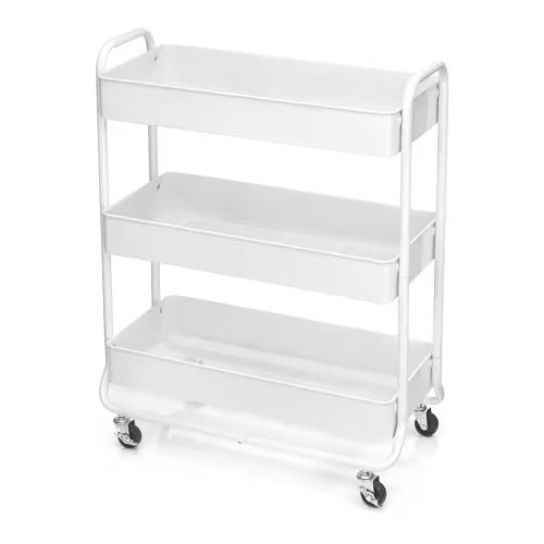Hudson Rolling Cart by Simply Tidy™, Color: White | Michaels