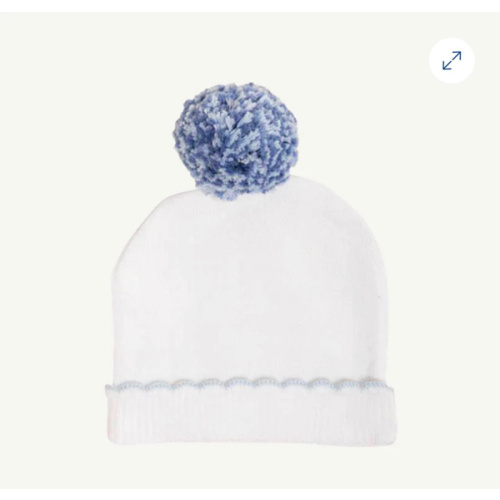 I'm Here Hat - Worth Avenue White with Buckhead Blue