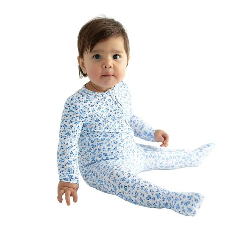 Posh Peanut Convertible Baby Sleepers - Girls Footless Baby Pajamas with 2 Way Zipper for Easy Diaper Changes