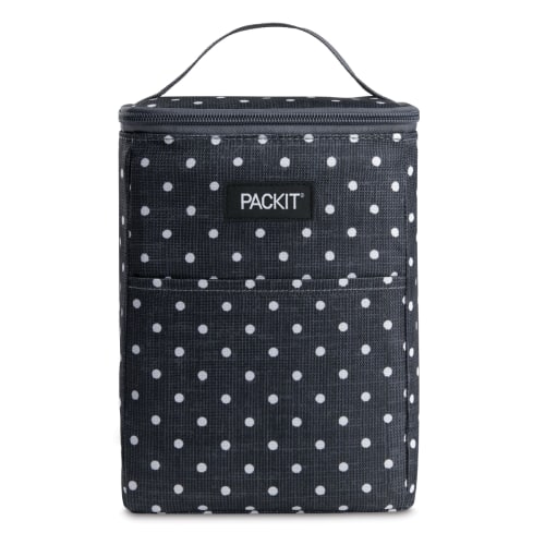 Packit Freezable Baby Bottle Bag, Polka Dot