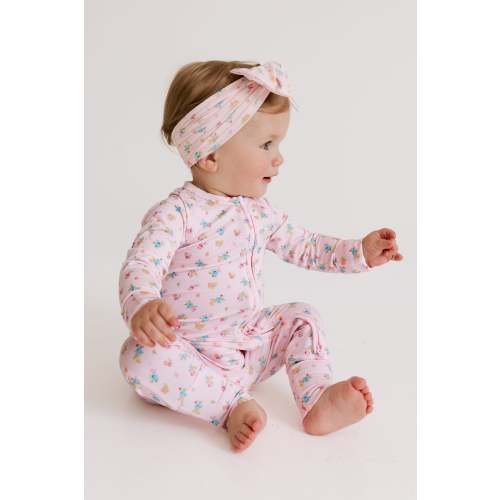 Poppy Pink Zipper Romper