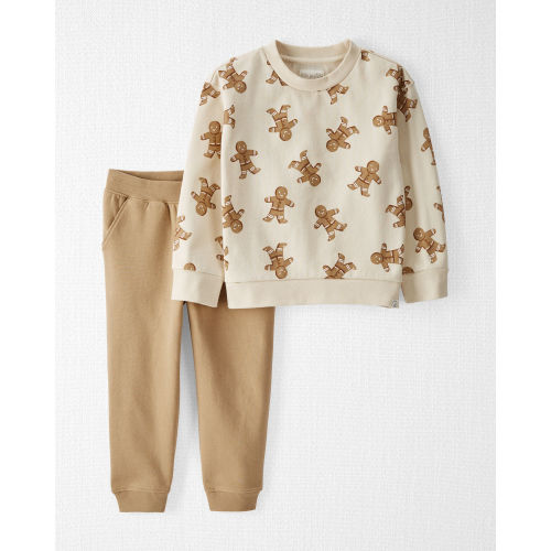 Toddler 2-Piece Gingerbread Man Holiday Set Made with Organic Cotton - Little Planet | Carter's