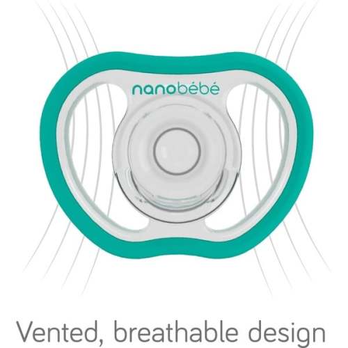 Flexy Active Pacifier, Teal & Grey 4pk Count - Nanobebe | Maisonette