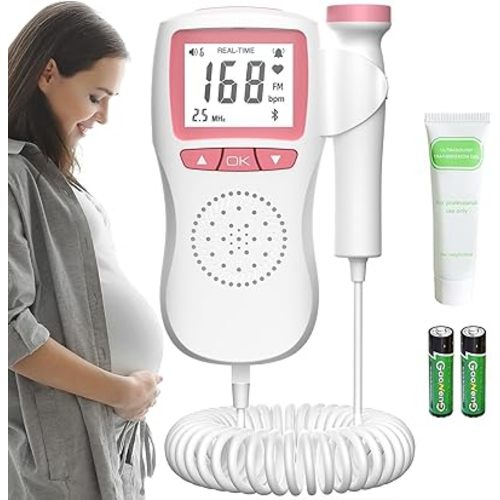 Fetal Heartbeat Doppler Belt Baby Fetal Heartbeat Monitor Bandage for Pregnancy Women Easy to use Bags A1