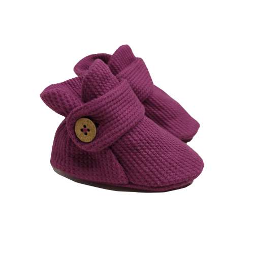 organic waffle baby booties | stay-on newborn shoes – LUCY LUE ORGANICS