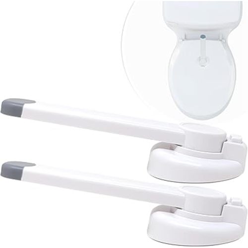 Mars Baby Child Safety Toilet Seat Lock - Easy to Install and Use Toilet Lock, Baby Proof Your Bathroom - Easy Install No Tools Needed - Fits Most Toilets - 2 Pack