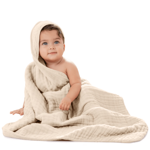Baby Hooded Towels in Sand – Comfy Cubs