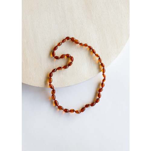Polished Cognac Baltic Amber || Classic || Necklace – CanyonLeaf