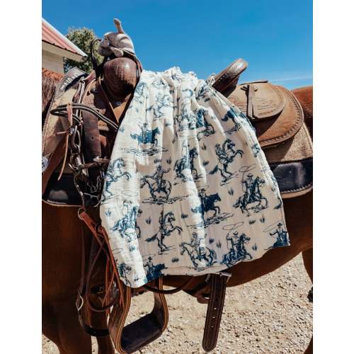 Blue Jean Rodeo Bamboo Swaddle