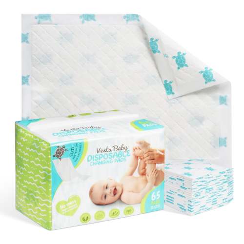 Baby Disposable Changing Pads 65-Pack