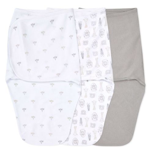 aden + anais essential Easy Swaddle Wrap Quick Change - Zipless - At Sea - 0-3 Months - 3pk