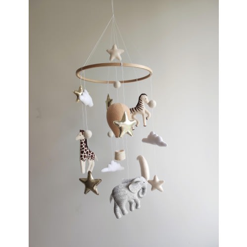 Safari baby mobile/nursery mobile / africa animals, mobile for nursery, nursery mobile safari, gender neutral baby mobile, baby shower gift