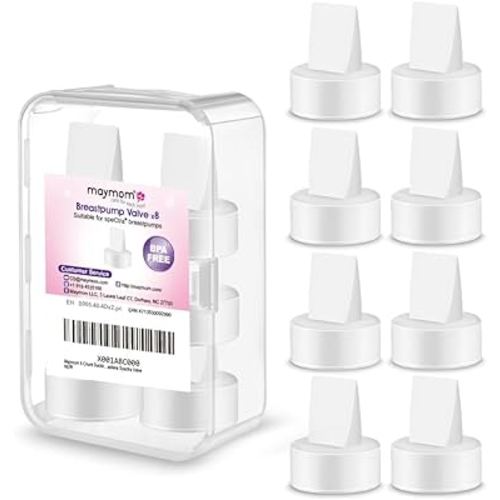Maymom 8 Count Duckbill Valves Compatible with Spectra S1 S2 9 Plus Dew 350 Not Original Spectra Pump Parts S2 Accessories Replace Valve (White)