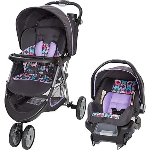 Baby Trend EZ Ride 35 Travel System, Stroller and Infant Car Seat Combo, Sophia - Lightweight and Foldable Compact Design with One Hand Fold and Adjustable Handle