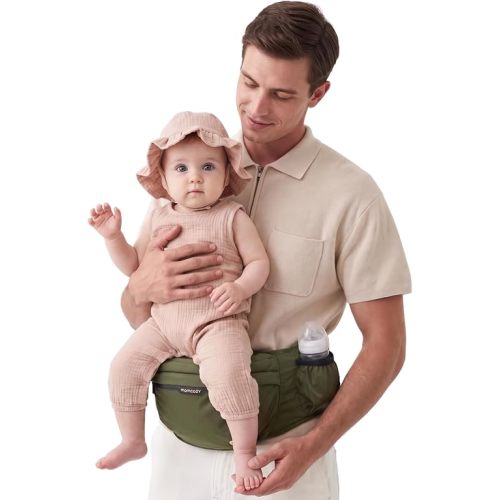 Momcozy Hip Seat Carrier for Babies up to 45lbs - Adjustable Waistband