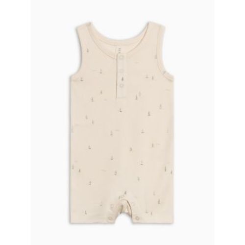 Colored Organics Nile Romper - Marina / Sea + Dune Marina / Sea + Dune 6-12M