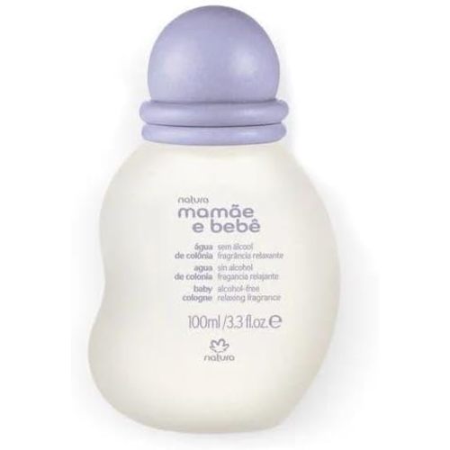 Natura - Mamãe e Bebê Mom & Baby Cologne | Relaxing Fragrance Scent for Babies | Alcohol-Free, Hypoallergenic, Pediatrician Tested, Vegan & Safe Daily Use – 3.4 fl oz (100 ml)