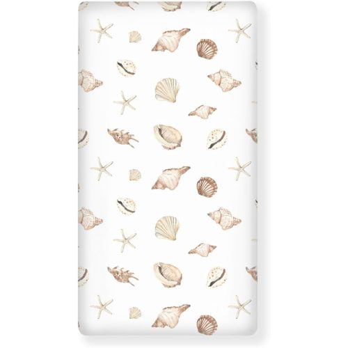 Underwater World Fitted Crib Sheet Sea Life Baby Crib Sheet Fit Standard Crib and Toddler Mattress,Crib Mattress Sheets for Boys Girls 28"x52"