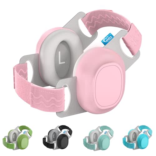 Baby Ear Protection for Infants & Toddlers(3–48 Months), 24dB Noise Cancelling Headphones, Comfy Earmuffs for Airplane, Party & Sleep, Baby Travel Essential, Infant Gift, Pink