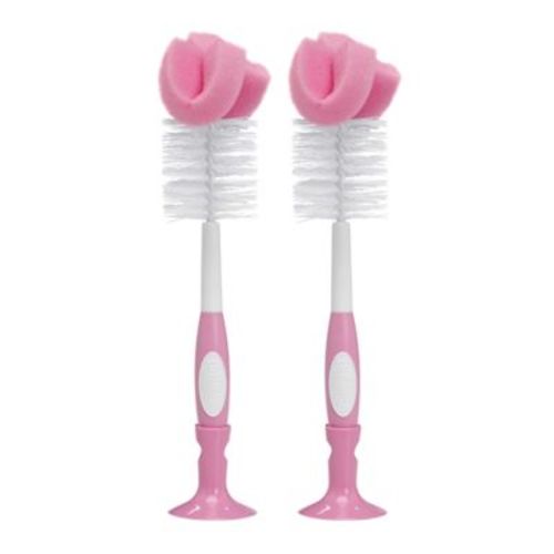 Dr. Brown's Natural Flow Bottle Brushes in Pink (Set of 2)