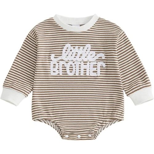 Newborn Baby Boy Fall Outfit Romper Jumpsuit Infant Waffle Clothes