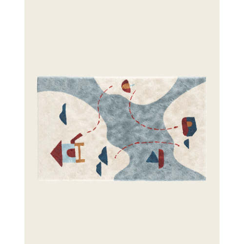 Treasure Map Washable Rug