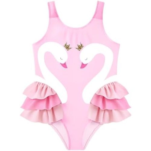 Baby Girl Infant Ruffle Swimsuit Toddler Bathing Suit One Piece Summer Beach Wear Cute Swimwear 6-24 Month 2t-4t