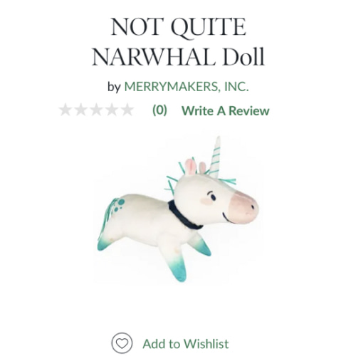 NOT QUITE NARWHAL Doll by SIMA | Barnes & Noble®