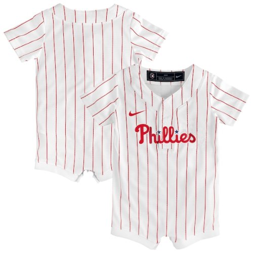 Philadelphia Phillies Nike Newborn Home Replica Romper Jersey - White