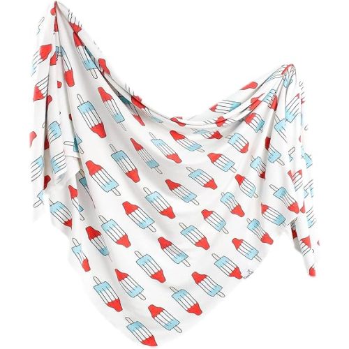 Copper Pearl Baby Swaddle Blanket - Premium Knit Baby Blanket, Large Soft Stretchy Receiving Blankets for Baby Boy and Girl, Swaddles for Newborn, Infant, and Toddler (Rocket)