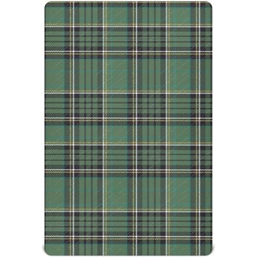 Tartan Buffalo Plaid Green Baby Crib Sheets for Boys Girls Soft Nursery Bedding Sheet Crib Mattress Sheets for Girl Boy Kids Infant Bed