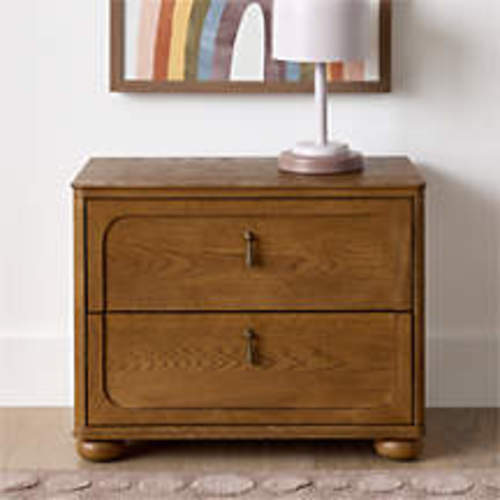 Thurloe 28" Oak Wood Kids Nightstand by Jake Arnold