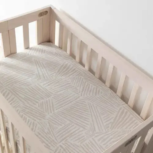 Babyletto Mini Crib Sheet in GOTS Certified Organic Muslin Cotton