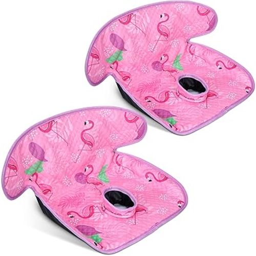 COOLBEBE Infant Car Seat Protector for Potty Training, 2 Pack Dry Waterproof Car Seat Liner Toilet Training for Baby Infant, Piddle Pads Cover Car Seat Pad for Strollers & Carseat (Pinkish Purple)