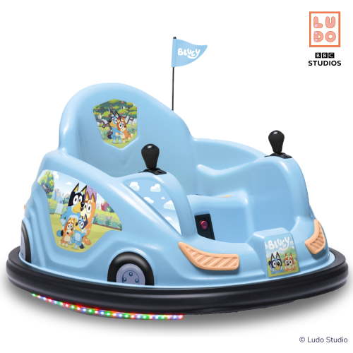 6V Bluey Bumper Car Ride on Toy for Children, by Flybar, 1 Count