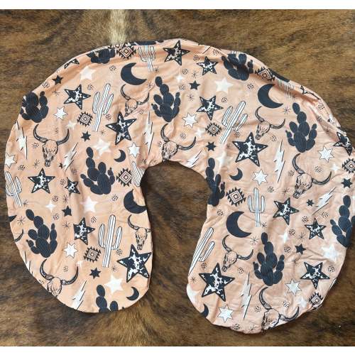 Cowskull stars baby boppy pillow cover