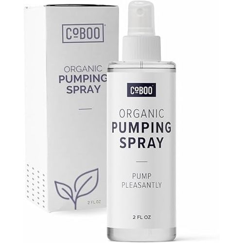 CoBoo Pumping Spray 2 Fl Oz | Organic Skin Lubricant for Breast Pumping | Pump Flange Spray for Breast Shields | Vegan & Lanolin Free, Made in USA | Helps Sore Nipples & Clogged Milk Ducts