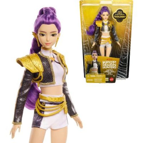 KPop Demon Hunters HUNTR/X Rumi Golden Singing Doll in Removable Outfit and 5 Posable Joints