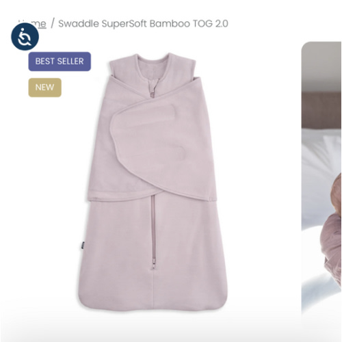 HALO Mauve Bamboo Swaddle 2.0 TOG | Gentle, Soft & Snuggly