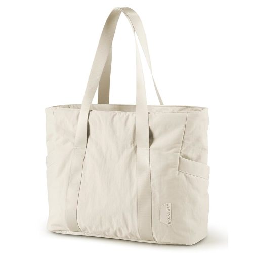 BAGSMART Tote Bag for Women with Zipper, Gym tote with Compartments, Work Tote Nurse Dance Yoga Bag for Travel