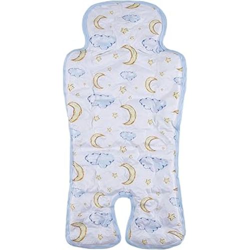 Miracle Baby Gel Car Seat Cooler Pad Summer Universal Baby Stroller Ice Cooler Mat Cooling Seat Liner for Babies(Moon)