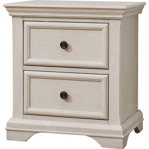 Ivory Light Wood,White Nightstand