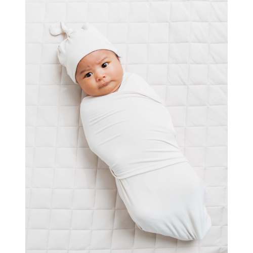 Cream Puff Swaddle & Beanie Set
