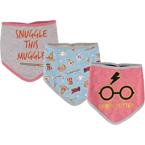 Harry Potter Snuggle This Muggle Bandana Bib 3-Pack