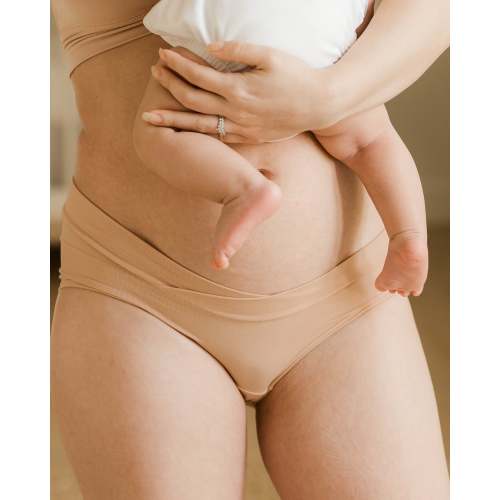 Bamboo Maternity & Postpartum Hipster | Grey Heather - Kindred Bravely