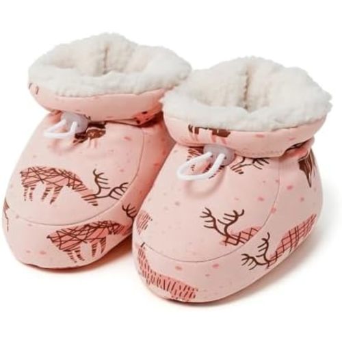 Baby Fleece Warm Booties Adjustable Newborn Cozy Stay On Winter Sock Shoes