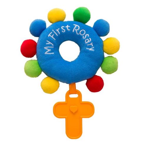 MY FIRST ROSARY BLUE PLUSH BABY ROSARY 6