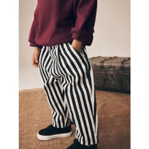Buy Black/White Stripe Pull On Barrel Trousers (3mths-7yrs) from Next USA