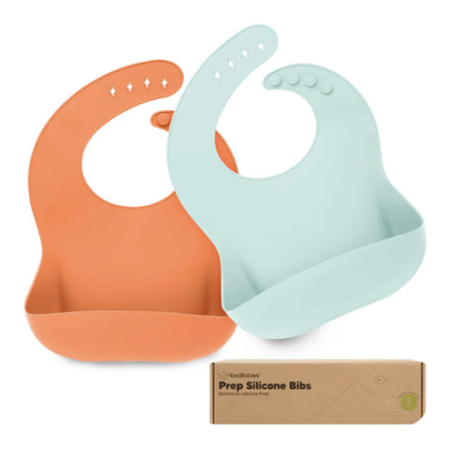 2-Pack Prep Silicone Bibs